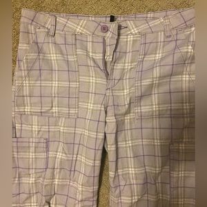 Plaid - Straight low cargo jeans